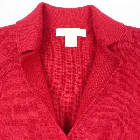 Vintage BROOKS BROTHERS Merino Wool Fine Knit Cardigan Sweater Women's XS - Picture 2 of 10